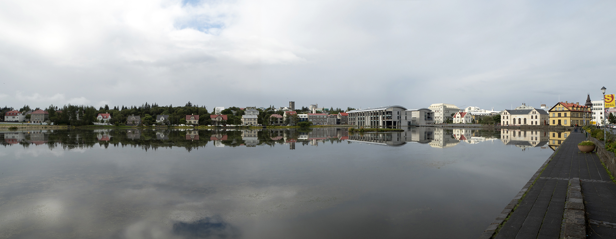 A panorama out across the pond